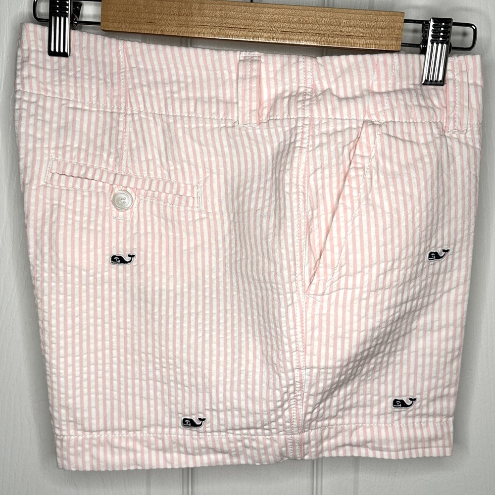 Like New Vineyard Vines Pink & White Striped Shorts